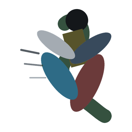 Tuwa’s abstract multicoloured athlete mark